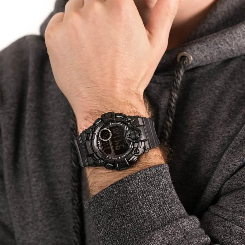 Timex Men's Black Resin Watch, Digital Dial | Tw5m27400