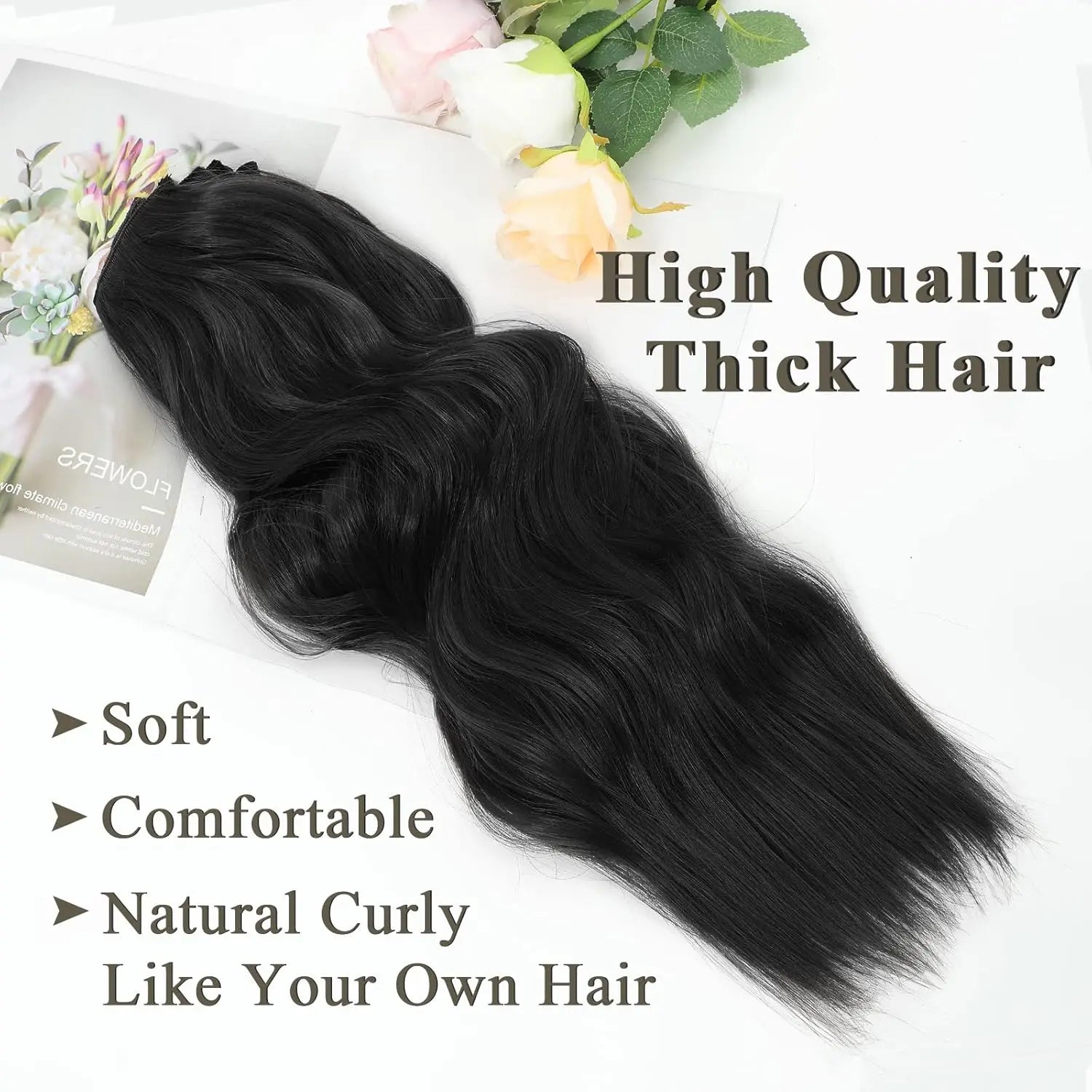 Thick Curly Clip In Hair Extensions Set