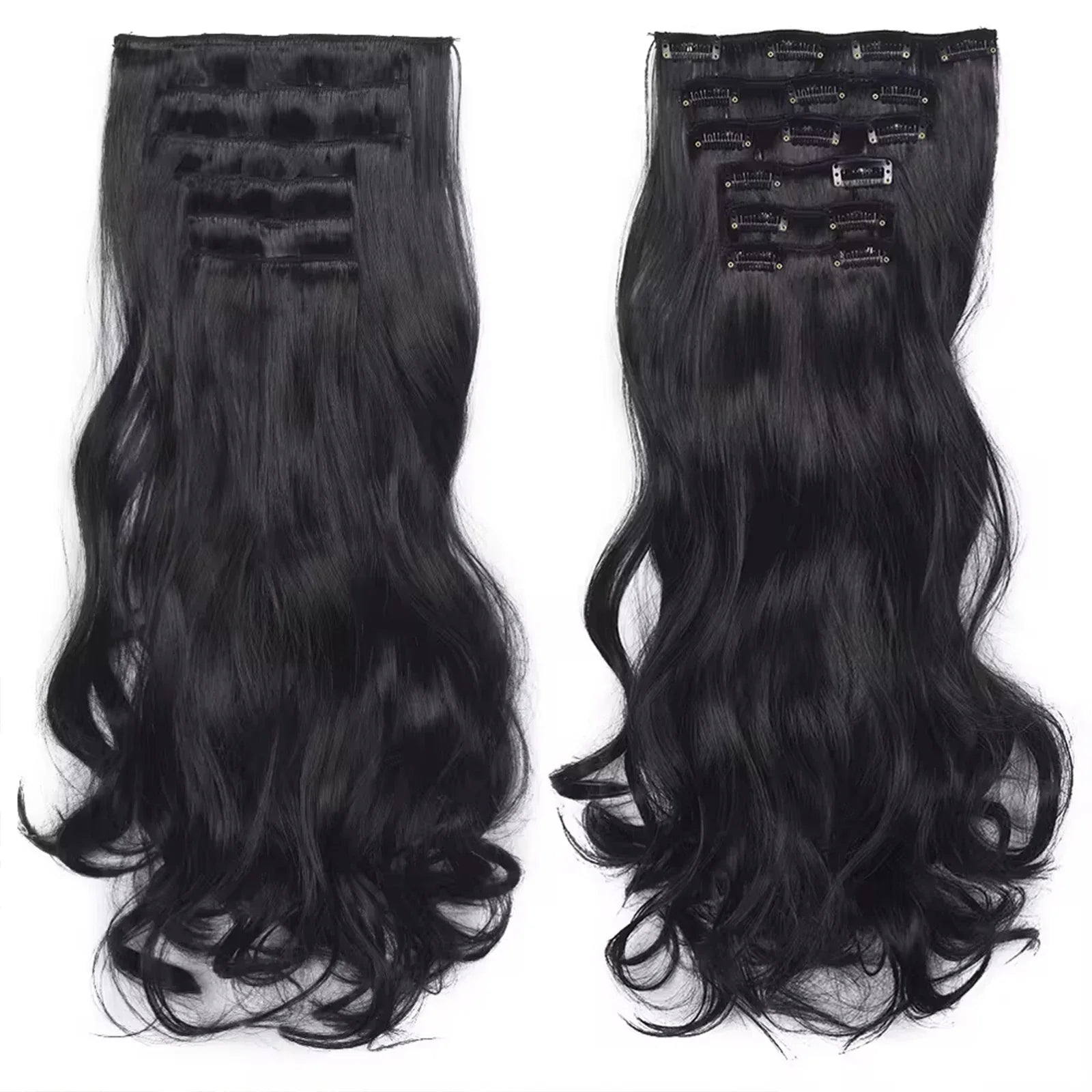 Thick Curly Clip In Hair Extensions Set
