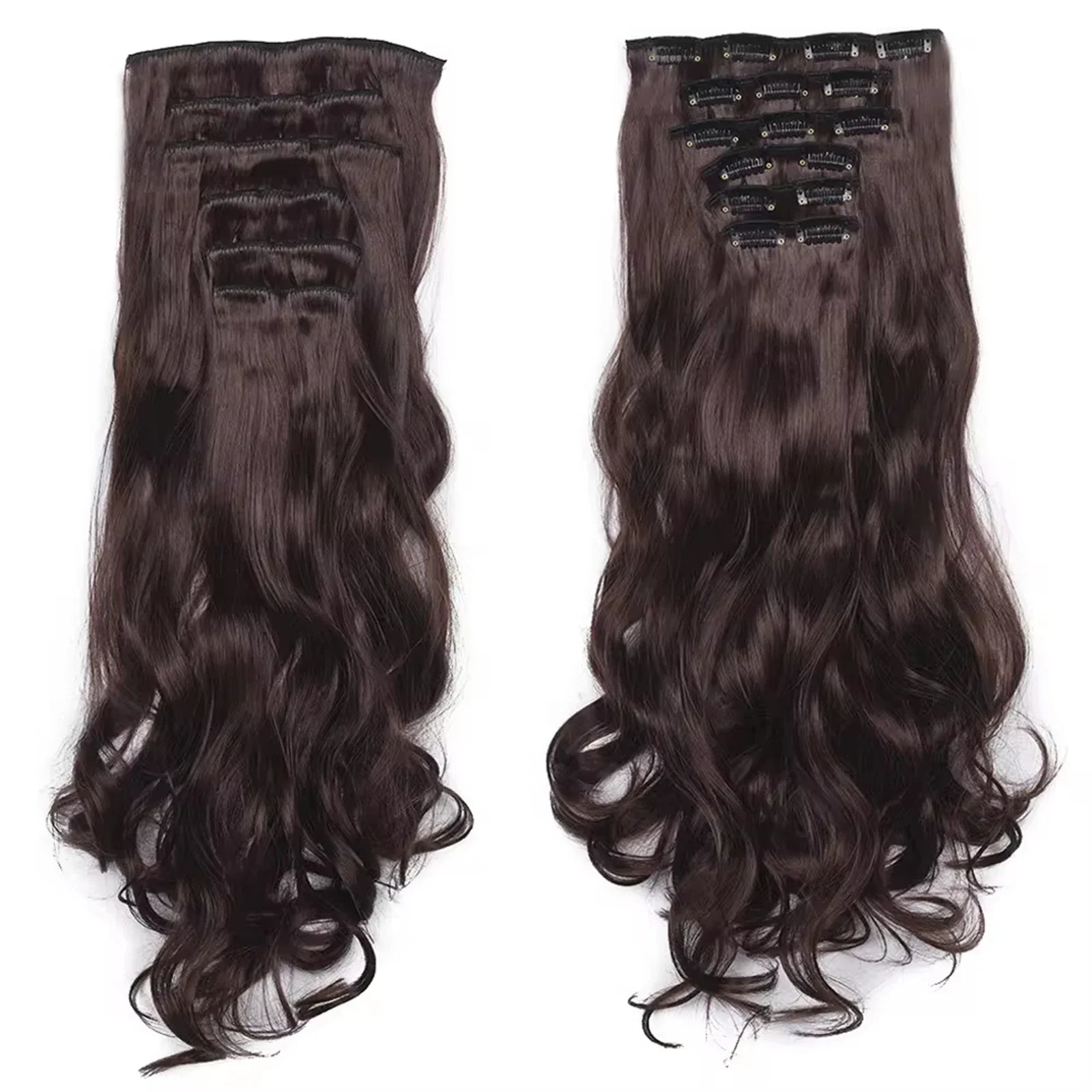Thick Curly Clip In Hair Extensions Set