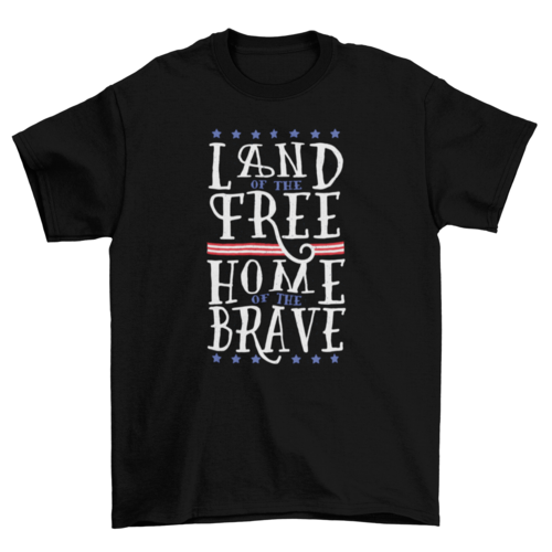 USA free and brave t-shirt design