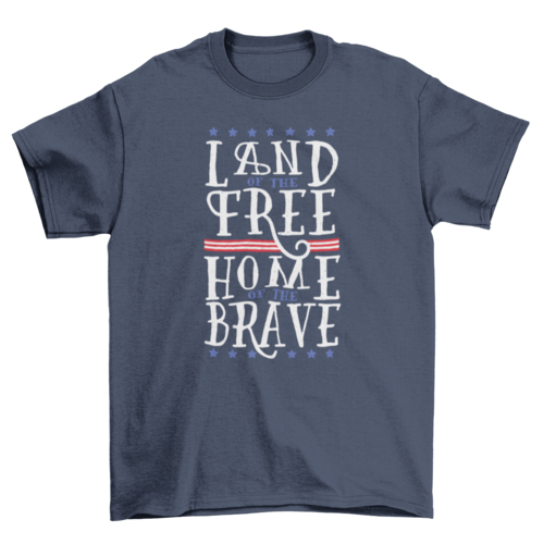 USA free and brave t-shirt design