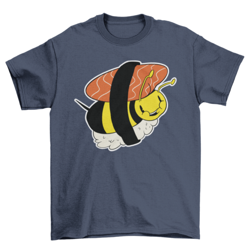 Sushi bee bug cartoon t-shirt