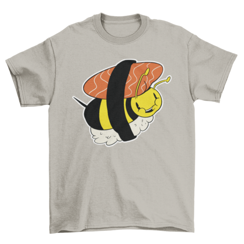 Sushi bee bug cartoon t-shirt