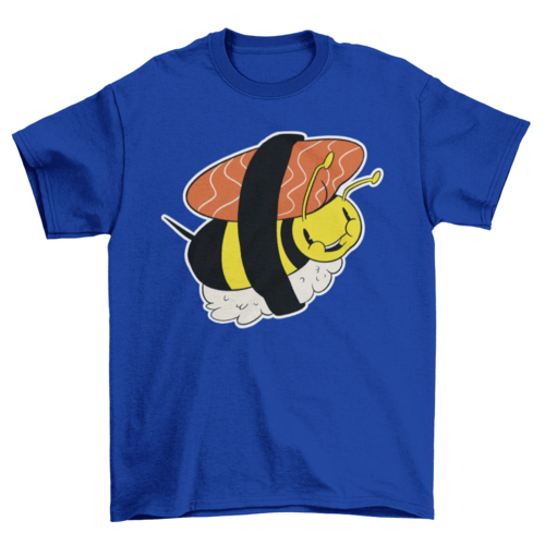 Sushi bee bug cartoon t-shirt
