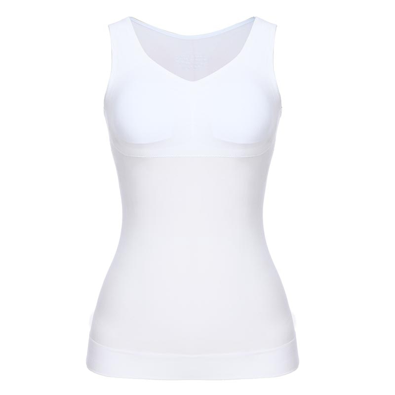 Tank Tops for Women with Built in Bra Shelf Bra Casual Wide Strap Basic Camisole Sleeveless Top Shaper with Removable Bra